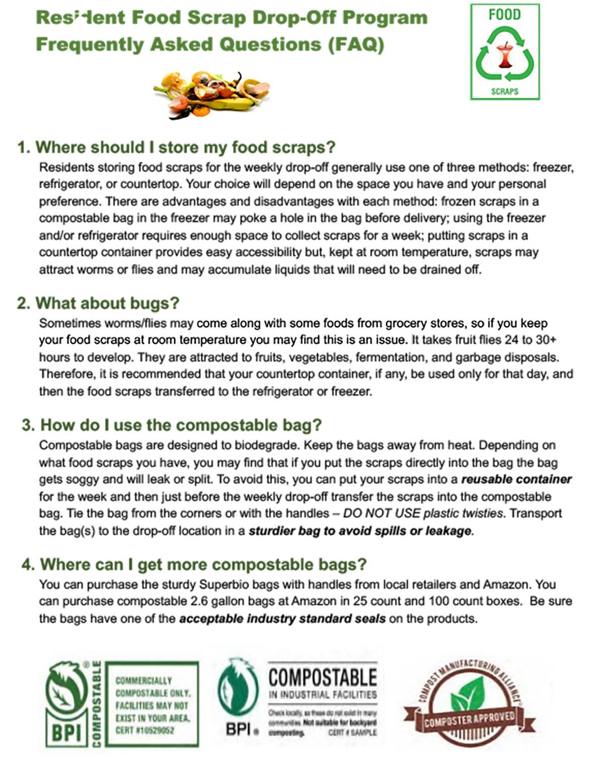 Food Scraps FAQ - 1