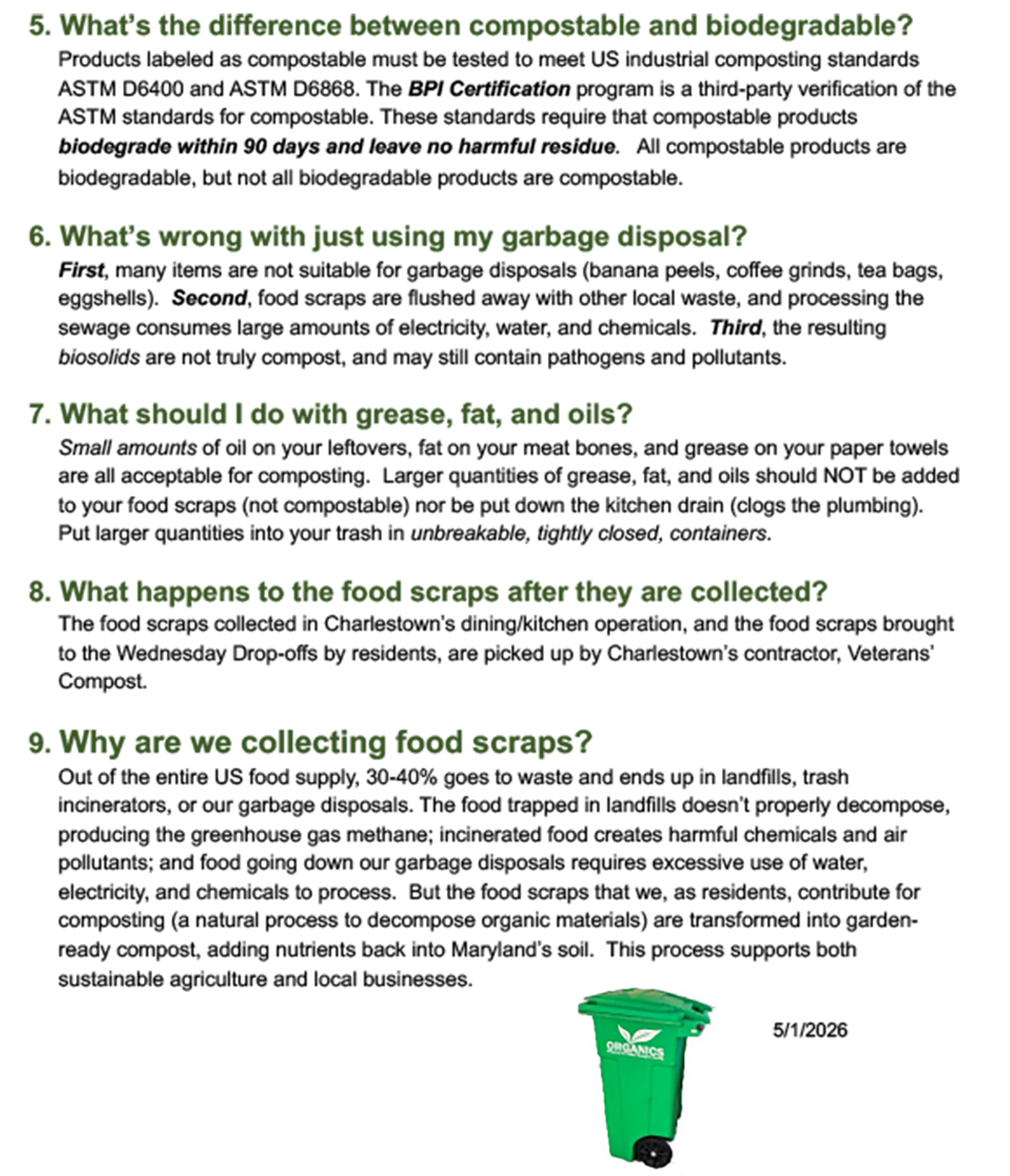 Food Scraps FAQ - 2