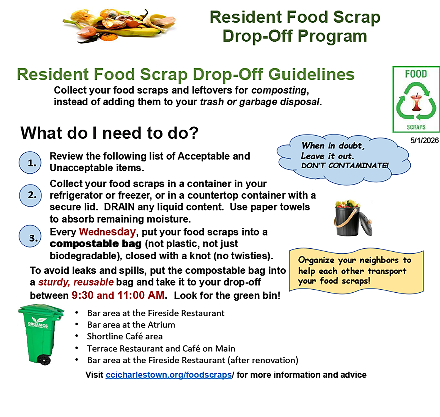 Drop off Guidelines