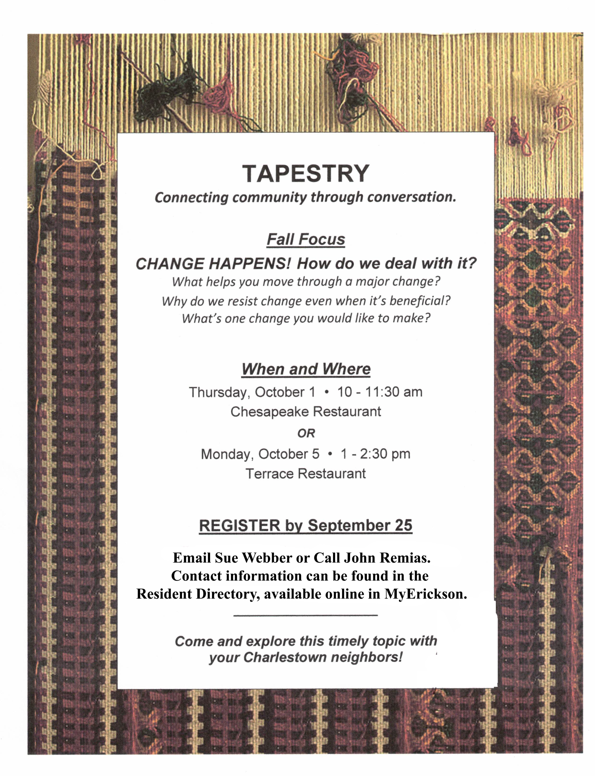 Tapestry program 