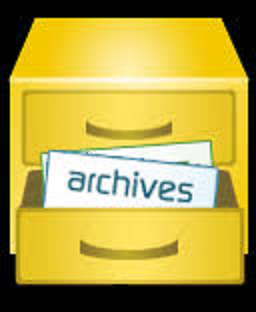 Filing cabinet labelled Archives