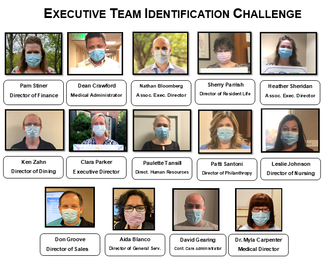 Image of Executive Team members in masks