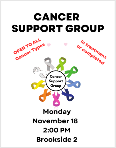 Cancer Support Group Meets November 18 | Charlestown Retirement ...