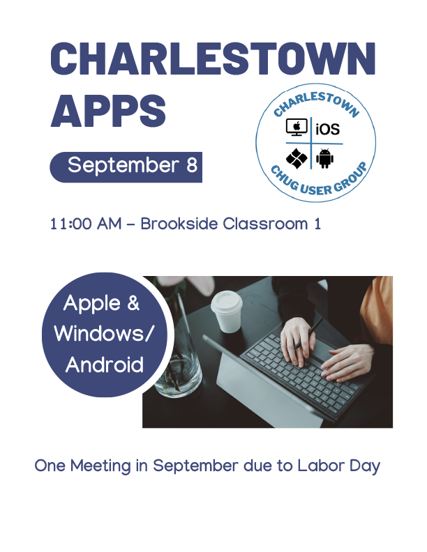 CHUG Sept 2025 - Charlestown Apps