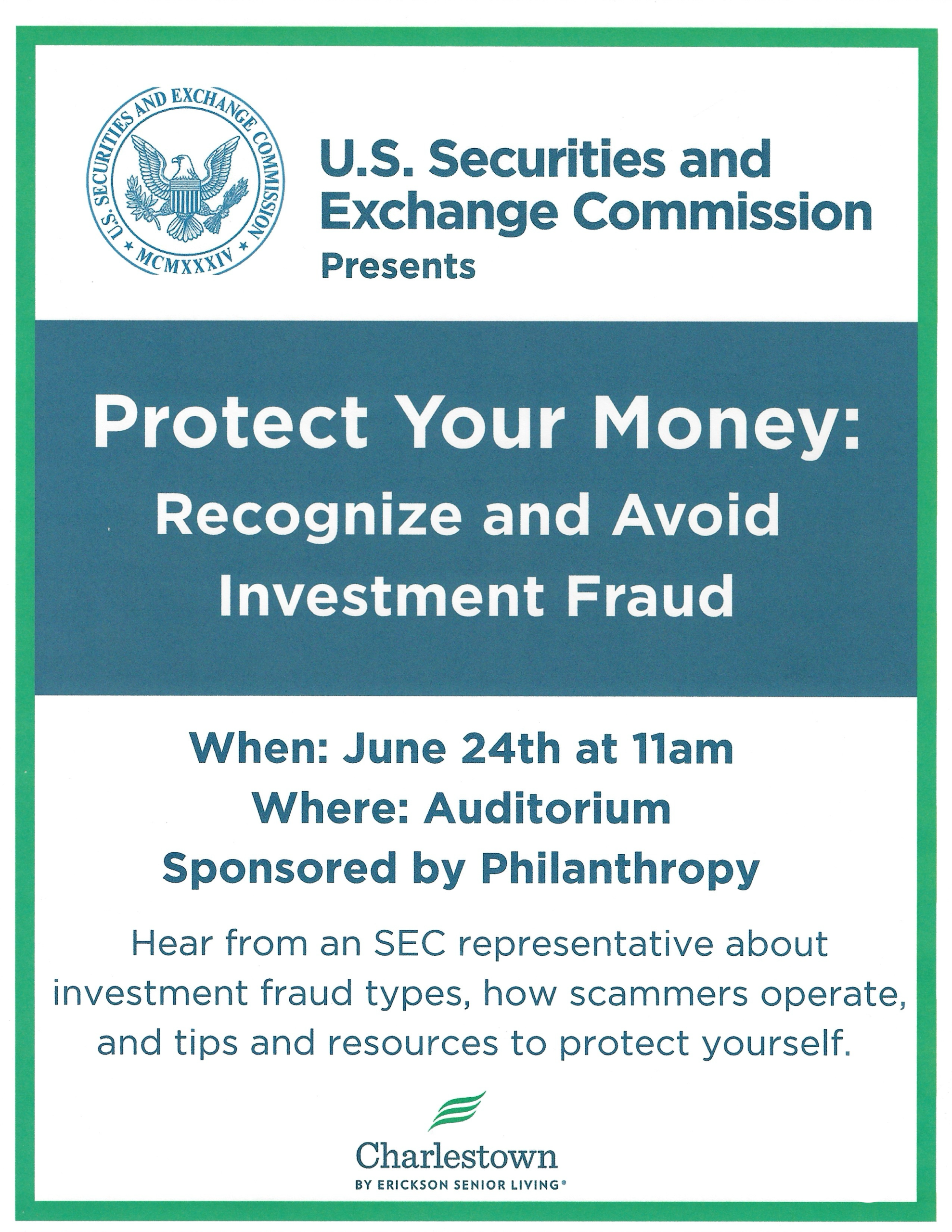 Protecting Your Money Seminar