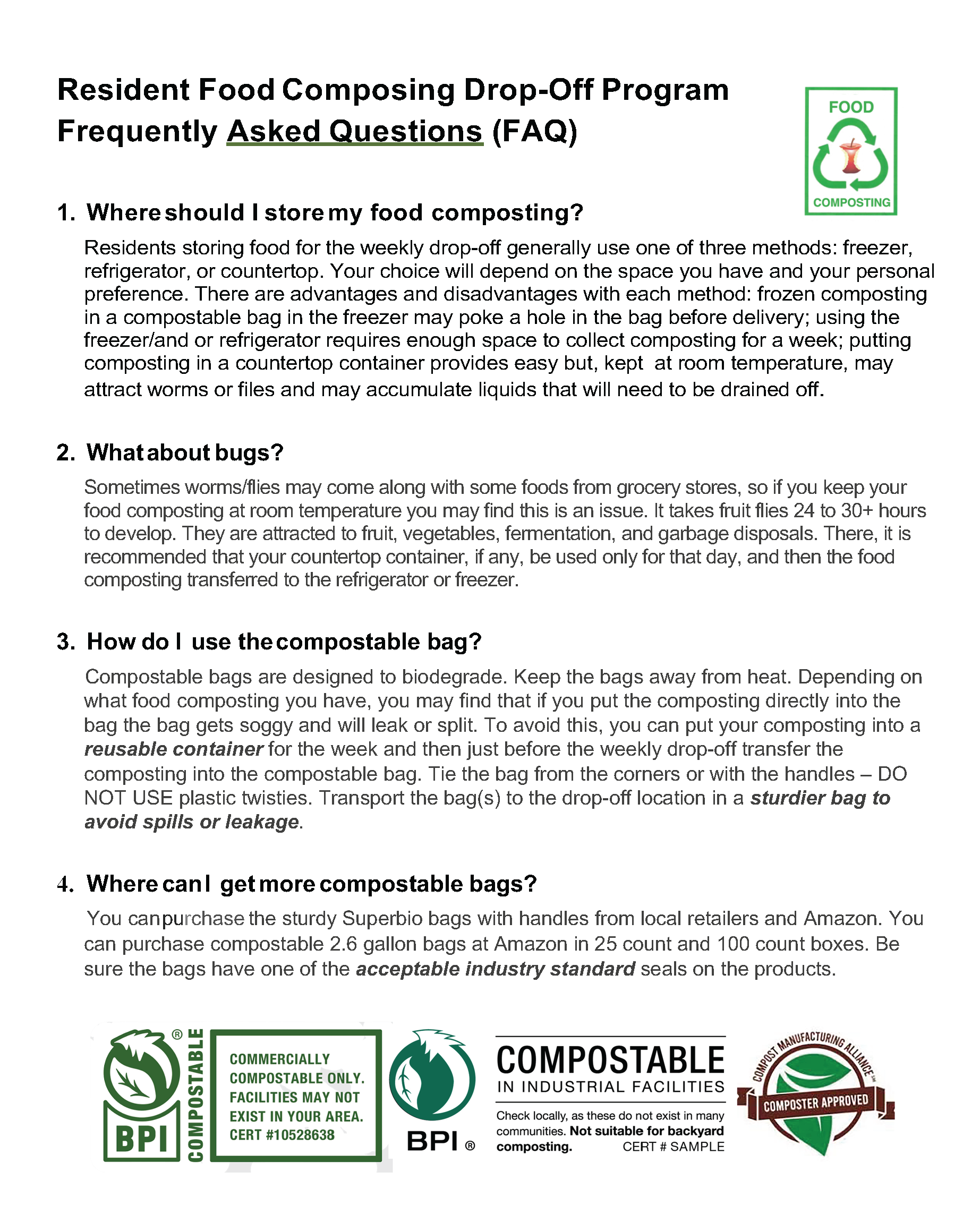 food composting faq - 1
