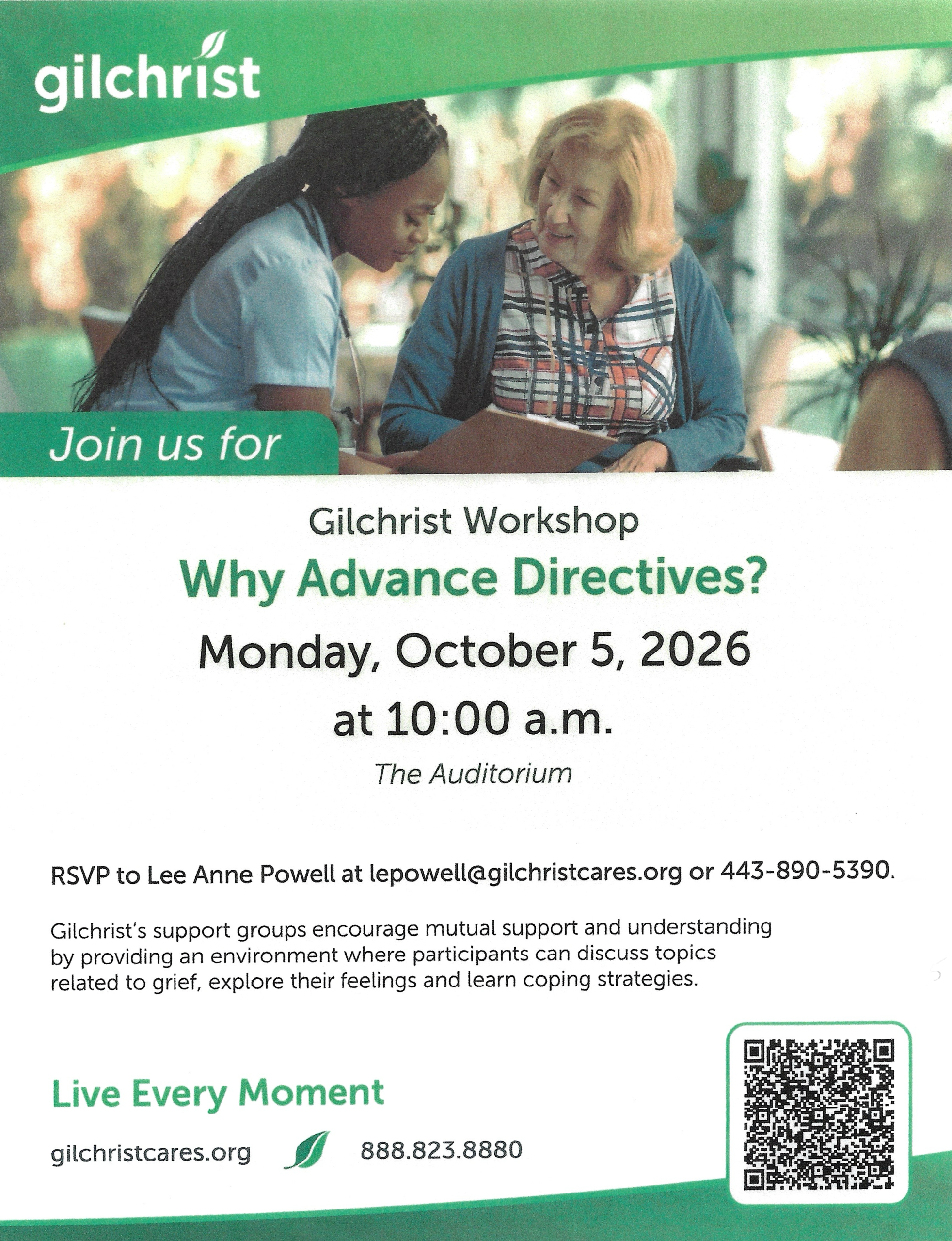 gilcrist Advance Directives Workshop