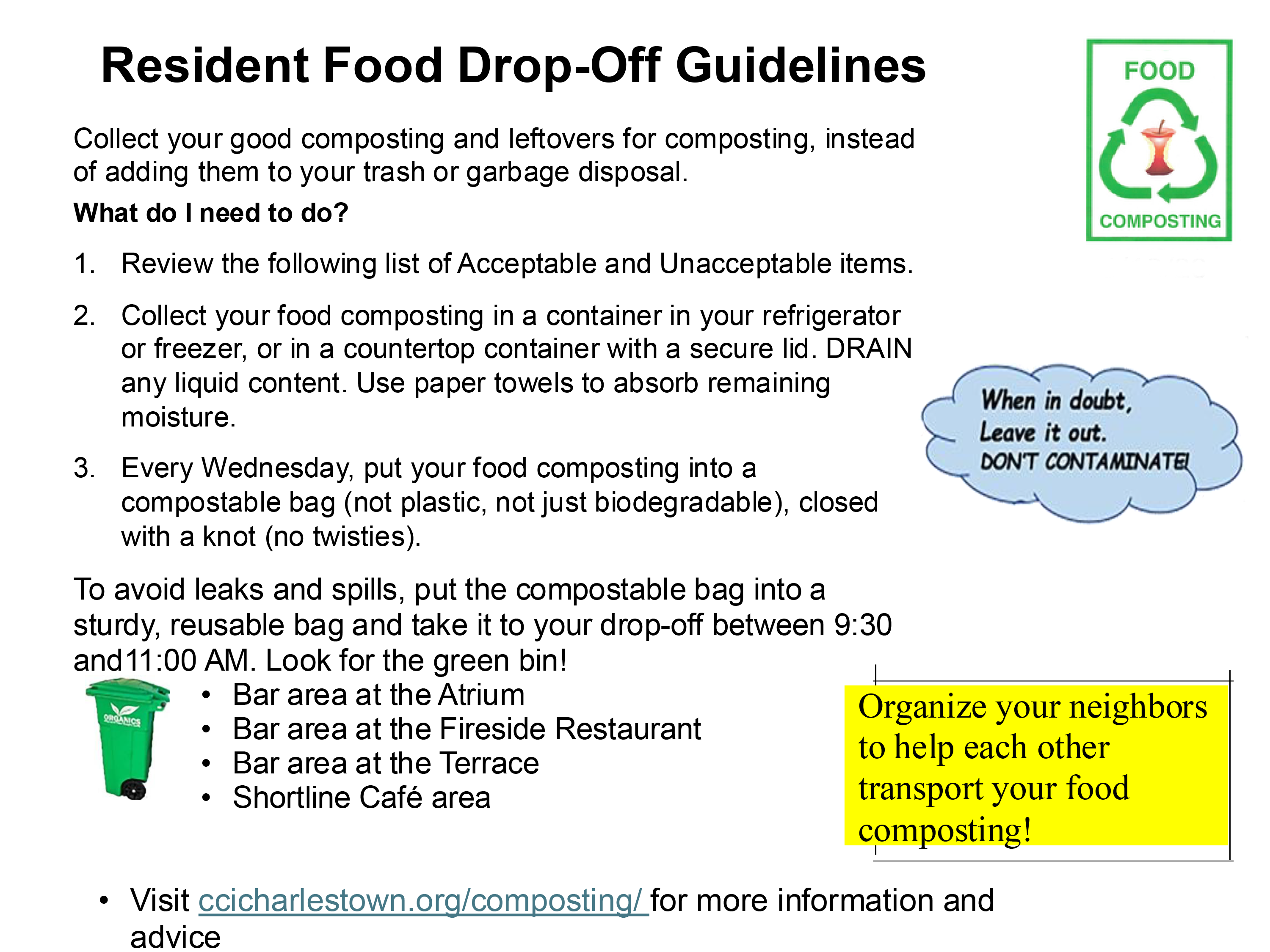 Drop off  Locations